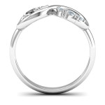 Yaffie ™ Customised Joy Infinity Ring with 3 Stones