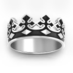Yaffie ™ Custom-Made Personalised Men Crown Band with Regal Style