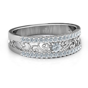 Yaffie ™ Customised Mesmeric Love Ring - Personalised Design