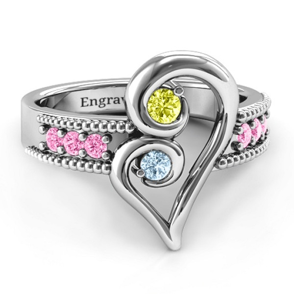 Yaffie ™ Customised Nesting Love Ring - Personalised Design