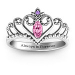 Yaffie ™ Custom-made Personalised Once Upon A Time Tiara Ring