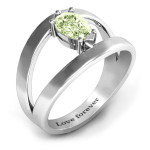 Yaffie ™ Custom a Pear With Flair Ring for You - Personalised and Unique