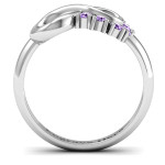 Yaffie ™ Custom-Crafted Personalised Infinity Ring - A Precious Keepsake