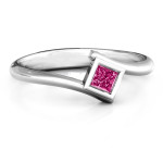 Yaffie ™ Custom Made Personalised Princess Cut Bypass Ring