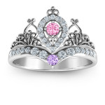 Yaffie ™ Custom-Made Personalised Tiara Ring - Queen of My Heart