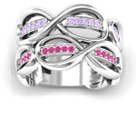 Yaffie ™ Custom Made Personalised Infinity Love Ring - Ravishing Design
