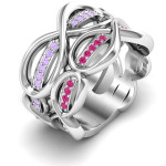 Yaffie ™ Custom Made Personalised Infinity Love Ring - Ravishing Design