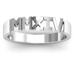 Yaffie™ Personalised Unisex Graduation Ring with Roman Numerals - Custom Made