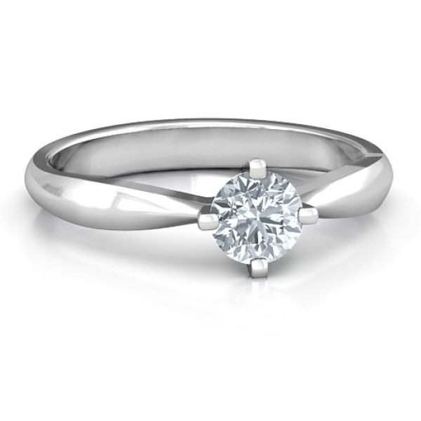 Custom-Made Sandra Solitaire Ring - Personalised by Yaffie ™ for Unique Style and Elegance
