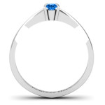 Yaffie ™ Custom Semi Bezel Set Solitaire Ring for Personalised Touch