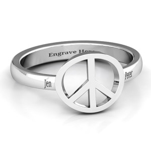 Yaffie ™ Custom Made Personalised Shanti Peace Ring