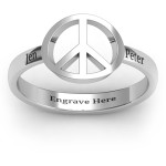 Yaffie ™ Custom Made Personalised Shanti Peace Ring