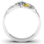 Yaffie ™ Custom-Made Solitaire Infinity Ring with Accents: Personalised for You