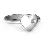 Yaffie ™ Customised Heart Ring for Your Soulmate - Personalised Just for You