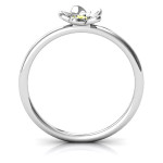 Yaffie ™ Custom-Made 'Azelie' Flower Ring - Personalised Stackr