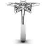 Yaffie ™ Custom-Made Filigree Ring with Personalised Star of David