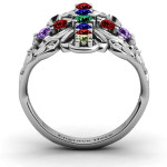 Yaffie™ Customised Spiritual Cross Ring for Personalised Wear
