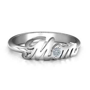 Yaffie ™ Custom Made Birthstone Ring - Personalised for Mom with All-Encompassing Design