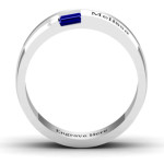 Yaffie ™ Personalised Baguette Men Ring - Made-to-Order