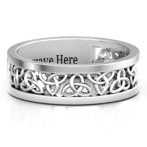 Personalised Celtic Wreath Men's Ring - Custom Made By Yaffie™
