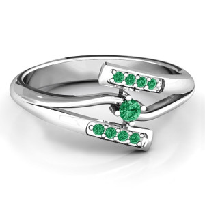 Yaffie™ Custom-Made Double Bypass Channel Set Accent Ring with Personalization