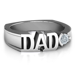 Yaffie ™ Custom-Made Birthstone Men Ring with Peridot Stone - Personalised for the Best Dad
