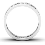 Yaffie ™ Custom-Made Personalised Half Eternity Celtic Ring