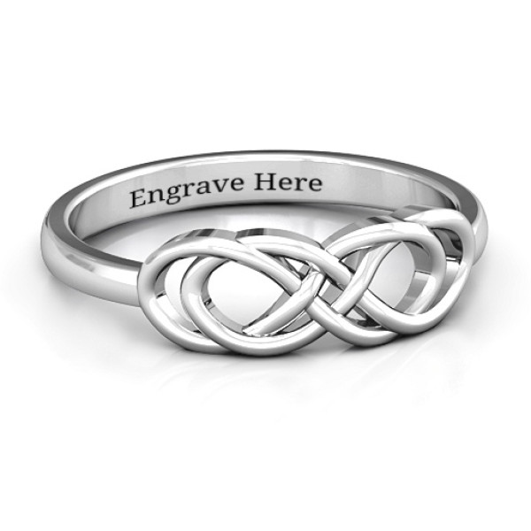 Yaffie ™ Custom-Made Personalised Infinity Knot Ring