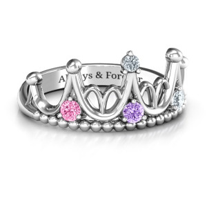 Yaffie ™ Custom-Made Personalised Tiara Ring - A Dream-Like Accessory