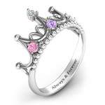 Yaffie ™ Custom-Made Personalised Tiara Ring - A Dream-Like Accessory