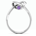 Yaffie ™ Custom-Made Personalised Modern Infinity Heart Ring