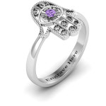 Yaffie™ Custom Personalised Hamsa Ring for Optimal Protection