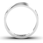 Yaffie™ Custom Ridge Diagonal Peak Men Ring for a Personalised Touch