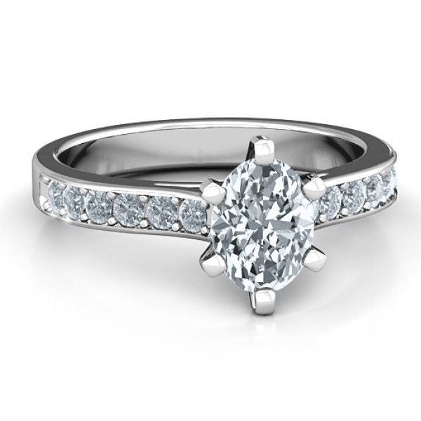 Yaffie ™ Custom Made Personalised Shining in Love Ring
