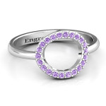 Custom Single Accented Circle Karma Ring Personalised by Yaffie™