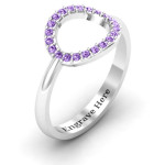 Custom Single Accented Circle Karma Ring Personalised by Yaffie™