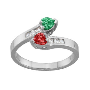 Yaffie ™ Custom Trail Hearts Ring with Personalization
