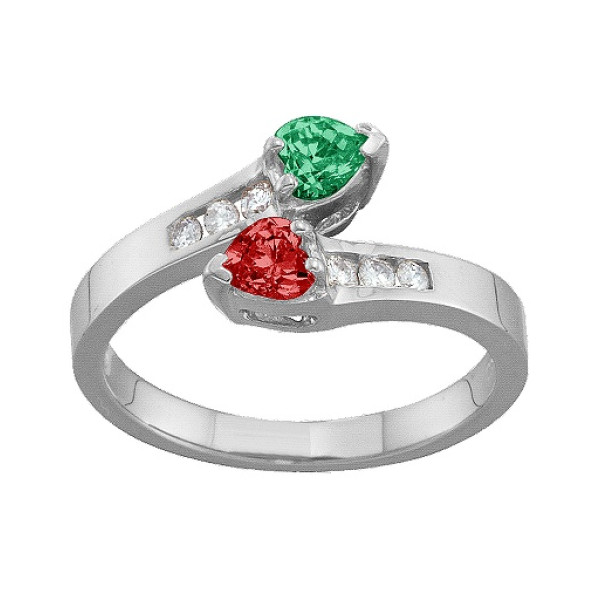 Yaffie ™ Custom Trail Hearts Ring with Personalization