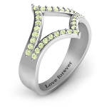 Yaffie ™ Custom-Made Personalised Symmetrical Sparkle Ring