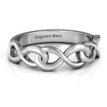 Yaffie ™ Custom Personalised Triple Entwined Infinity Ring
