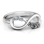 Yaffie ™ Custom Made Personalised Infinity Ring in USA