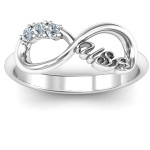 Yaffie ™ Custom Made Personalised Infinity Ring in USA