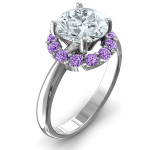 Yaffie ™ Custom-made Personalised Victoria Single Halo Ring
