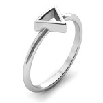Yaffie ™ Custom Personalised Triangle Ring for a Unique Touch.