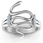 Yaffie ™ Custom Personalised Zig Zag Snake Ring for You
