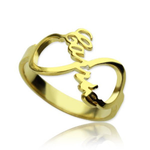 Yaffie ™ Custom Made Personalised Infinity Name Ring