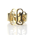 Yaffie ™ Custom-Made Monogram Ring - Personalised Just for You