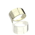 Yaffie ™ Personalised Engraved Cuff Rings with Custom Name - Tailor Made