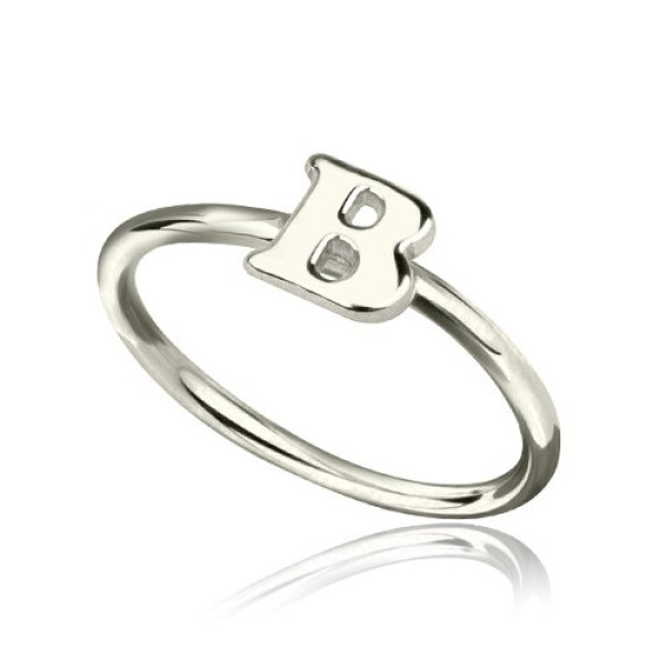 Yaffie ™ Custom Midi Initial Ring for Women - Personalised Solution