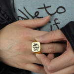 Yaffie ™ Custom Personalised Monogram Signet Ring for You